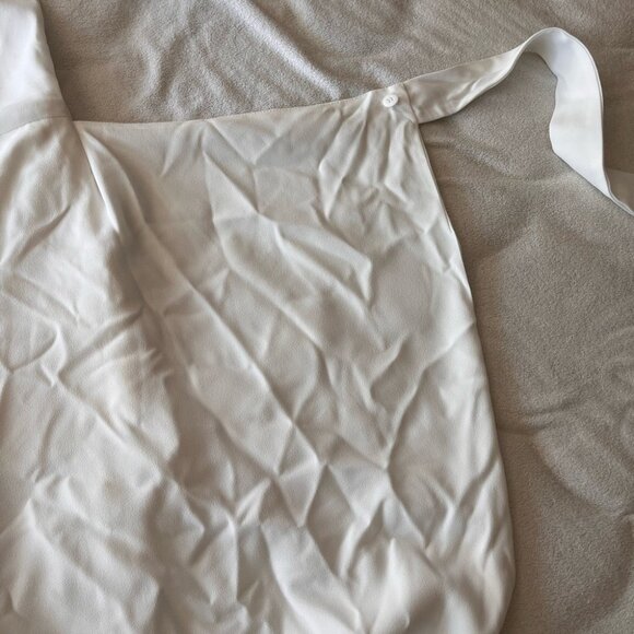 NWT ZARA White Sleeveless Cowl Neck Belted Jumpsuit S BLOGGER FAV - Picture 10 of 16